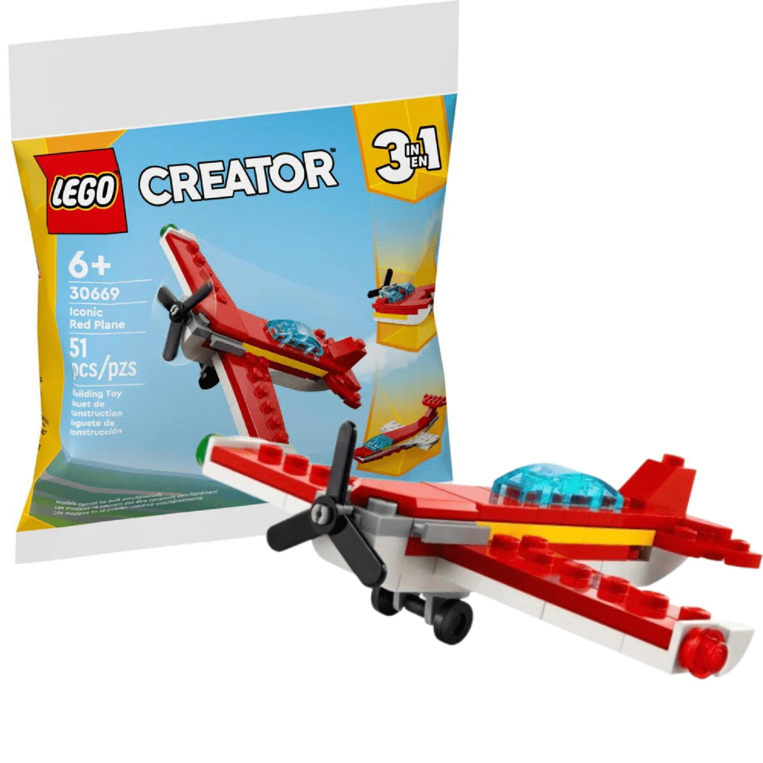 Lego Creator 30669 - Avión Rojo Clásico 3 En 1 Rojo