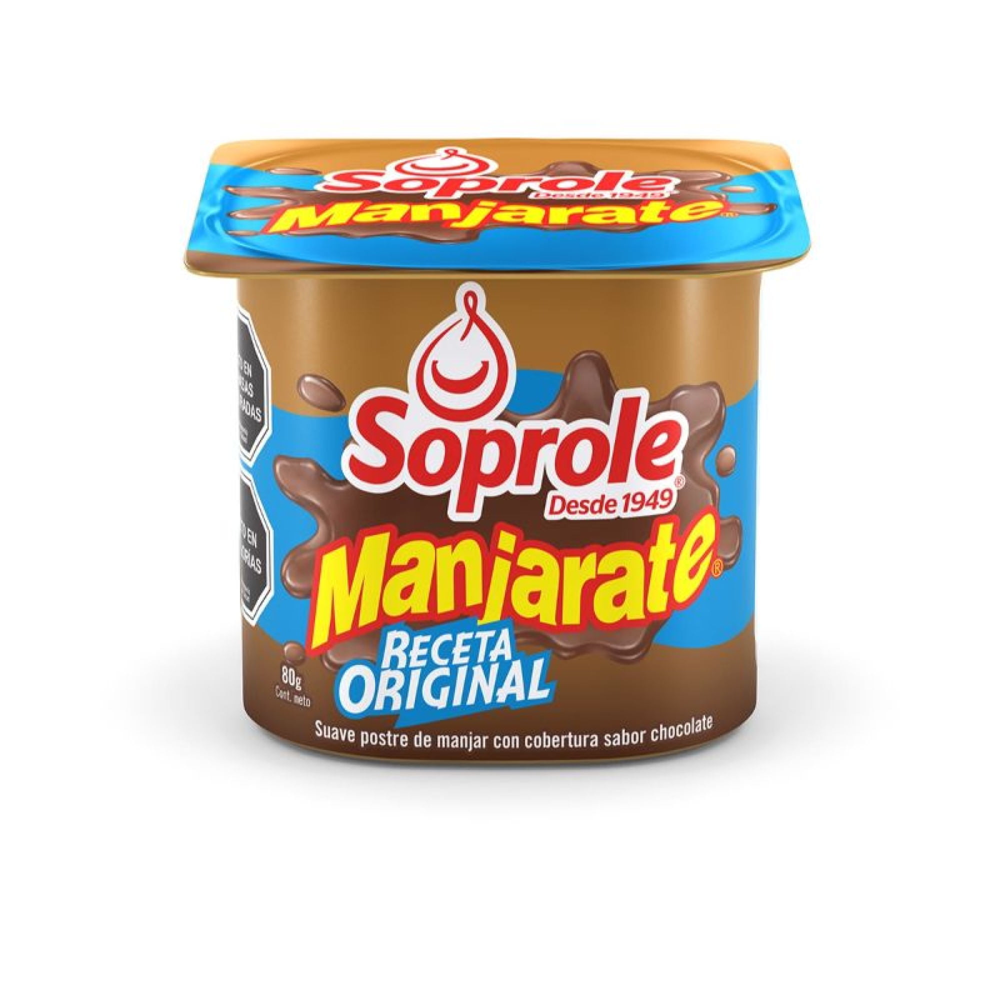 Postre Manjarate Chocolate Receta Original Pote 80 g Soprole