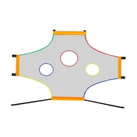 Magideal - Portería De Fútbol De Red Para Lanzamiento De Fútbol, Equipo De Entrenamiento Con Objetivo Colorido Para Clubes De Fútbol, Deportes Al Aire Libre Para 3X2M