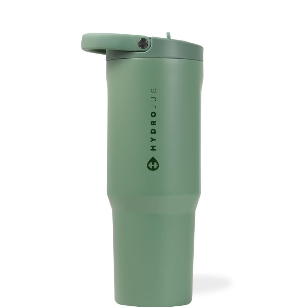 Botella De Acero Inoxidable Hydrojug Sport De 950 Ml, Color Salvia