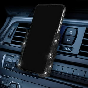 Genérico - Soporte Ajustable Para Teléfono De Coche - Soporte De 360 Grados Para Salpicadero, Parabrisas Y Rejilla De Ventilación, Compatible Con Smartphones Universales-Negro