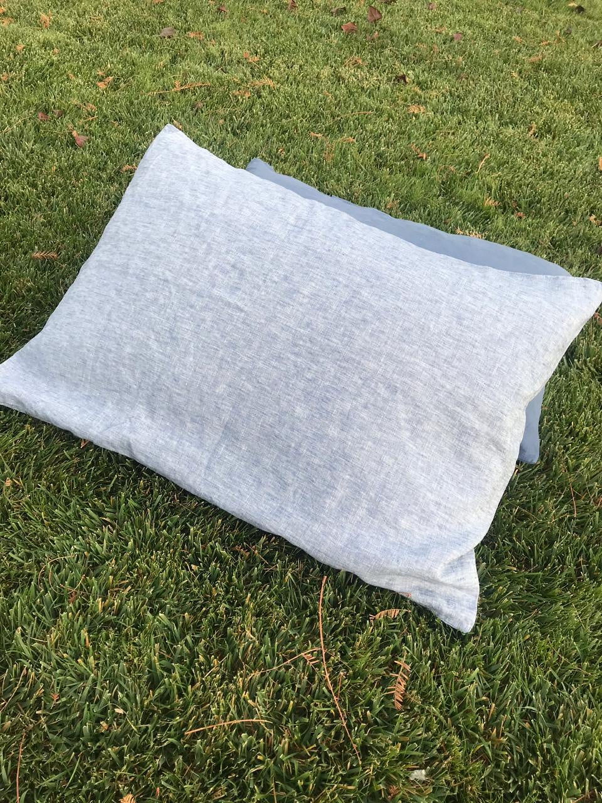 Purolino - Fundas De Almohadas Standard De Lino