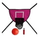 thumbnail image 4 of Trampolín Aro De Baloncesto Juego De Portería Al Aire Libre Tablero Ligero Rosa Rojo Con Una Pelota, 4 of 5