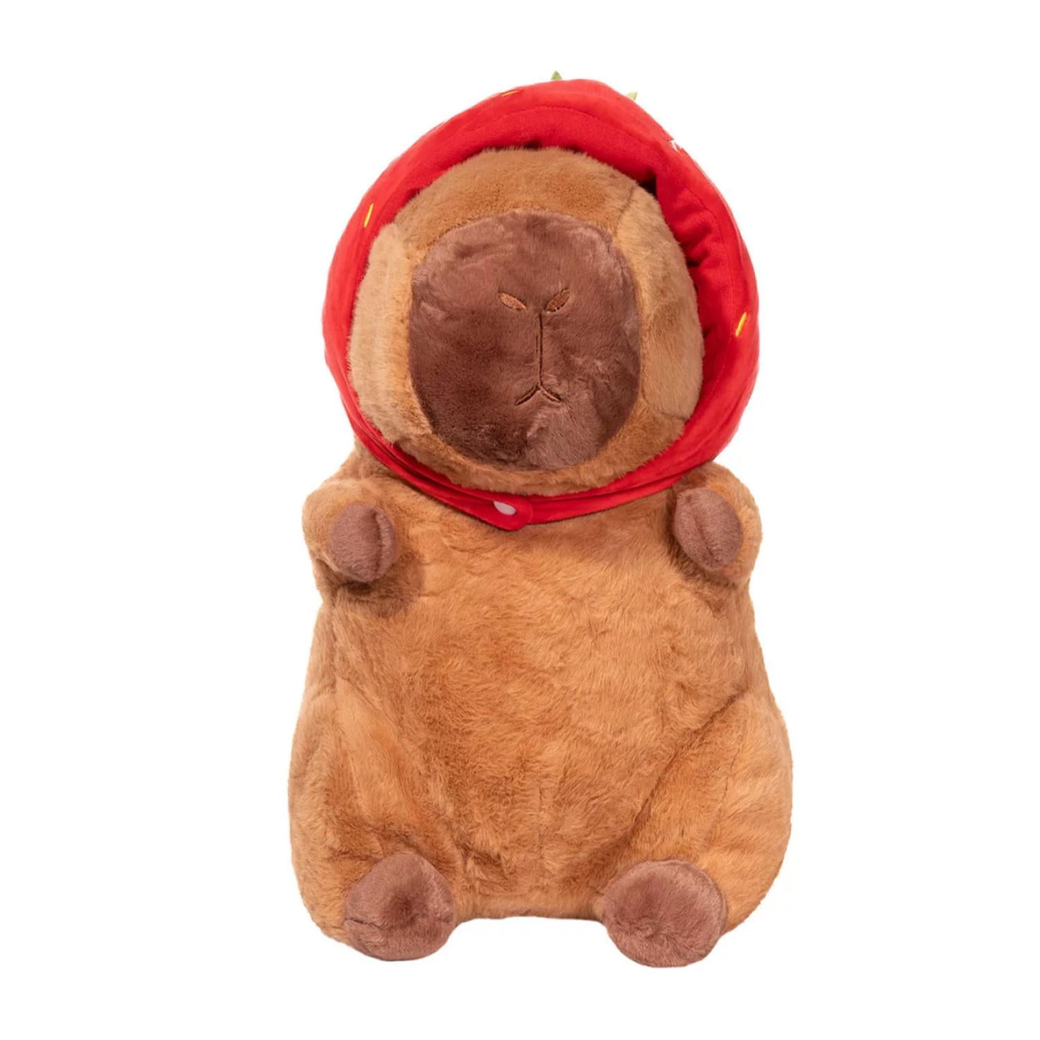 Total E-commerce - Juguete Peluche Capibara Con Gorro Frutilla 30cm Infantil