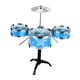 thumbnail image 1 of Juego de batería de jazz para niños, percusión portátil, iluminación musical, mini batería educativa temprana para niños, niñas en edad preescolar, re Azul, 1 of 5