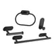 thumbnail image 3 of Juego De Accesorios De Baño Kit De Accesorios De Baño 4 Piezas Estante Toallero Juegos Negro, 3 of 5