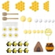 thumbnail image 5 of Toppers de Pastel de Abejas de 35 Piezas, Topper de Pastel de Jarra de Miel, Decoración Creativa de Fiesta Temática de Abejas Miel para La Celebración, 5 of 5