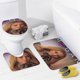 thumbnail image 4 of Película M3GAN Megan-theme 4-Piece Shower Curtain Set with Rugs, Waterproof Bathroom Decor Set Includes Bath Mat, U-Shaped Rug, Toilet Lid Cover and Curtain with Hooks, 4 of 6