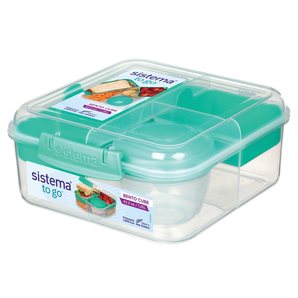 Sistema - Hermético Bento To Go Con Pote Para Yogurt 1.25 Litros, Producto Surtido