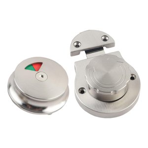 Bothyi - Cerradura De Puerta De Baño Cerrojo De Seguridad Cerradura De Puerta De Partición De Privacidad Para Baños Hotel Plata