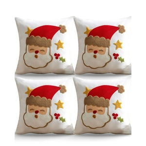 Genérico - Juego De 4 Fundas De Cojin Para Navidad K19