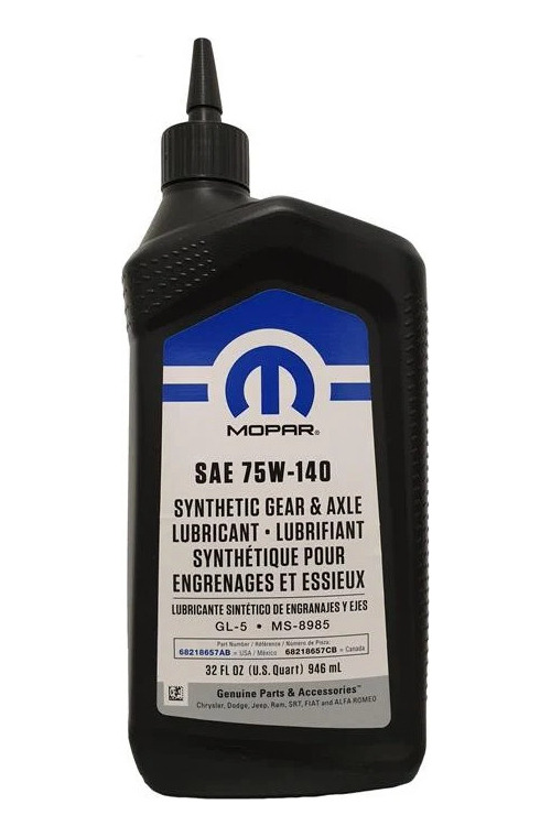 Aceite Diferencial 75W140 Mopar / Dodge / Jeep Bidón 946 Ml
