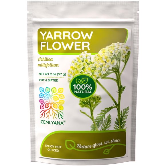 ZEMLYANA Té de Flor de Milenrama (Achillea millefolium) 57 g Hierba Suelta