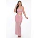 thumbnail image 1 of Vestido Largo de Lentejuelas con Espalda Sexy Rosa Bebé ' L, 1 of 5