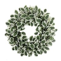 Magideal - Corona De Navidad Artificial Para Puerta Delantera, Corona De Eucalipto, Adornos Navideños, Corona De Otoño Para Exteriores, Ventana Interior, Pared, Estilo E