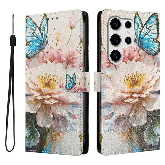 FOXDOCK Funda Tipo Cartera para Samsung Galaxy S25 Ultra con Soporte y Correa – Diseño de Patrones Lindos