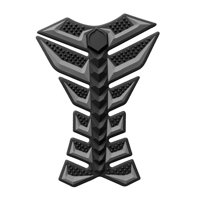 Ioensy - Adhesivo 3D Para Tanque De Gasolina De Motocicleta, Accesorio De Goma, Adhesivo Para Tanque De Aceite, Adhesivo De Espina De Pescado, Color Gris