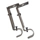 thumbnail image 1 of Soporte de gancho para soporte de pared ajustable para barra de poste de metal de 2 piezas marrón gancho, 1 of 5