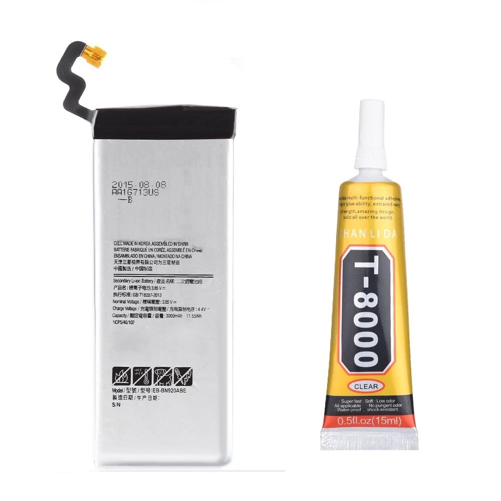 Genérico - Batería Para Samsung Galaxy Note 5 + Pegamento T8000 15 Ml