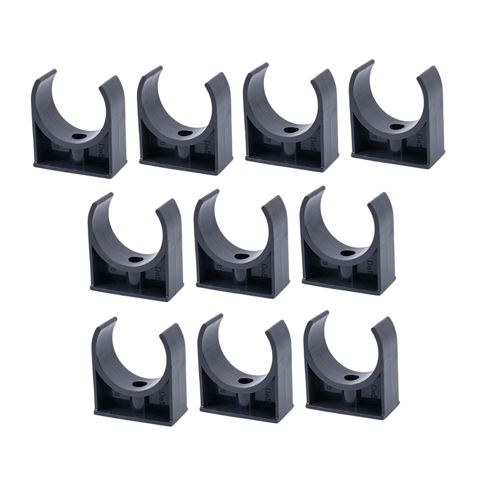 Magideal - Clips De Tuberías De Pvc De 10 Piezas Clips, Accesorios Fáciles De Usar Por Soporte De Tuberías Tubos De Tubería Profesional Hebillas, Clips De Tuberí Diámetro Interno 40 Mm