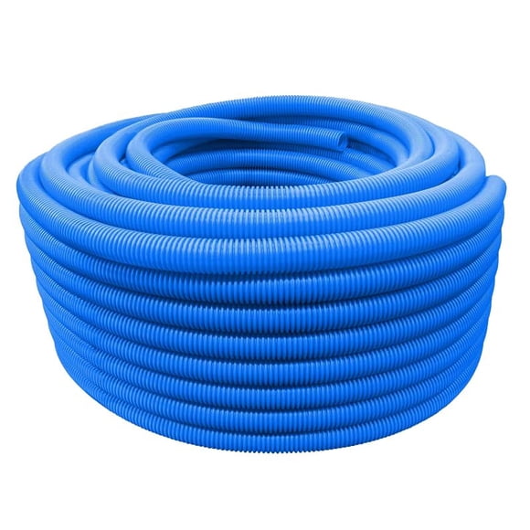 Tubos corrugados TEKTUBE 2,5 cm x 30 m Azul HDPE sin división