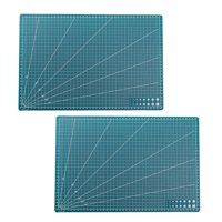 Magideal - 2 Uds Tablas Cortadas En Rejilla, Tapetes De Corte, Tapete Artístico Para Grabado, Tapetes De Costura De Doble Cara Para Manualidades, Patchwork, Proy 45Cm X 30Cm X 09Mm