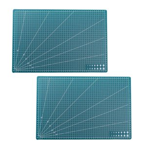 Magideal - 2 Uds Tablas Cortadas En Rejilla, Tapetes De Corte, Tapete Artístico Para Grabado, Tapetes De Costura De Doble Cara Para Manualidades, Patchwork, Proy 45Cm X 30Cm X 09Mm