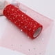 thumbnail image 3 of Rollos de tela de tul brillante de 6 pulgadas y 10 yardas, cinta brillante con lentejuelas y lunares, carrete de red para manualidades de decoración de tutú, falda, boda, baby shower, lazo para fiesta, 3 of 8