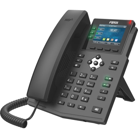 Teléfono VoIP Fanvil X3U Enterprise, pantalla a color de 2.8'', 6 SIP