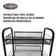 thumbnail image 4 of Carro Organizador Multiuso Acero Negro 5 Bandejas Removibles, 4 of 10