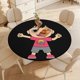 thumbnail image 4 of El Mundo De Ryan theme Fitted Round Tablecloths Elastic Edged Table Covers Waterproof Table Cloth For Kitchen Holiday Party Tables Decor 120cm, 4 of 6