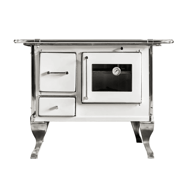 Cocina A Leña Villarica 90 Blanca Alcazar