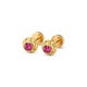 thumbnail image 1 of Aros Abridores Chatón Circón 6mm N3 Oro 14k Niña Mujer, 1 of 4