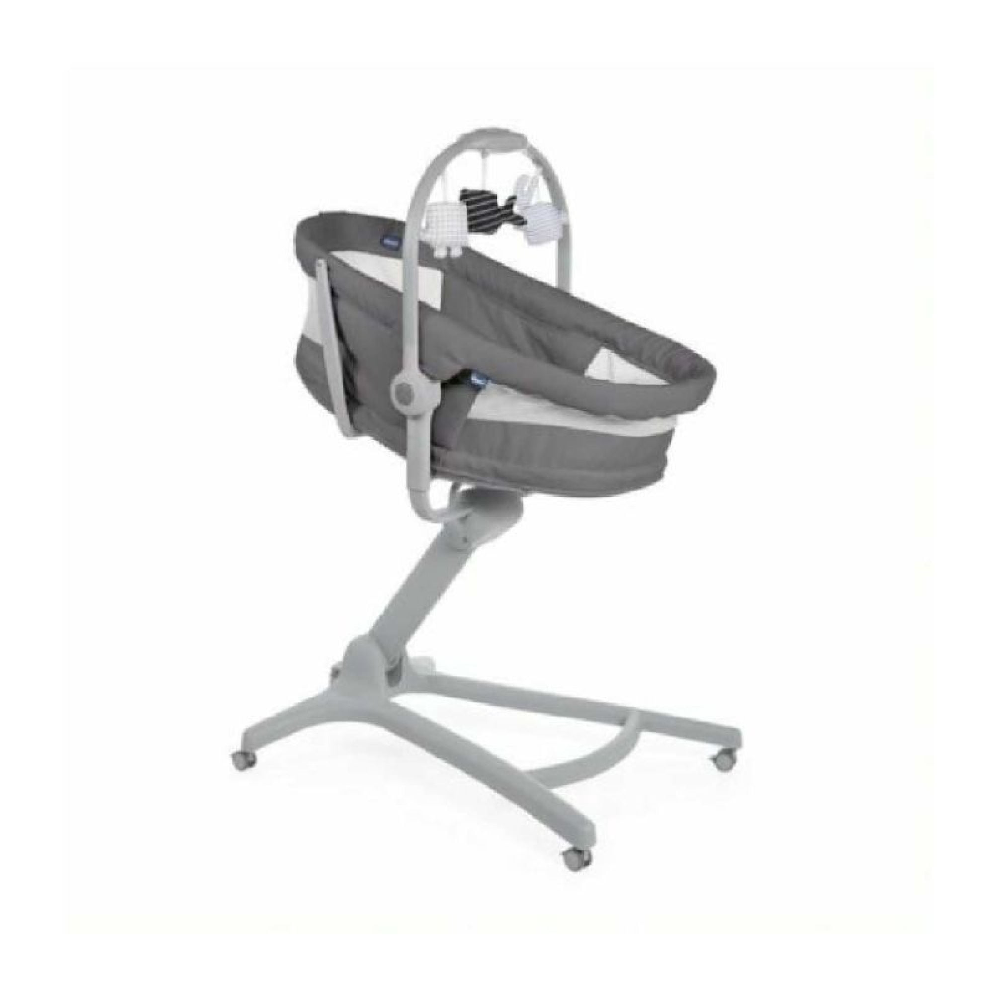 Silla Nido y Mecedora Baby Hug 4 En 1 Air Dark Plomo
