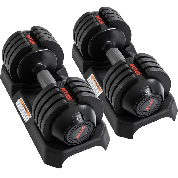 Set de mancuernas ajustables ALTLER de 25 lb por par para entrenamiento y fitness