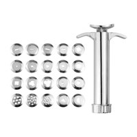 Magideal - Extrusor De Arcilla Herramienta De Recepción De Arcilla Artesanías Extraíbles De La Herramienta De Decoración De Fondant De Pastel De Acero Inoxidable