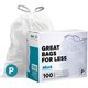 thumbnail image 1 of Bolsas de basura Plasticplace, ajuste personalizado, código humano simple P 13-16 galones, 1 of 8