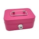 thumbnail image 2 of Caja de Dinero con Cerradura, Caja de Monedas de Metal Portátil con Asa Superior, Organizador Pequeño, Caja de Recuerdo con Cerradura Y Llave, Cofre D Rosa, 2 of 5