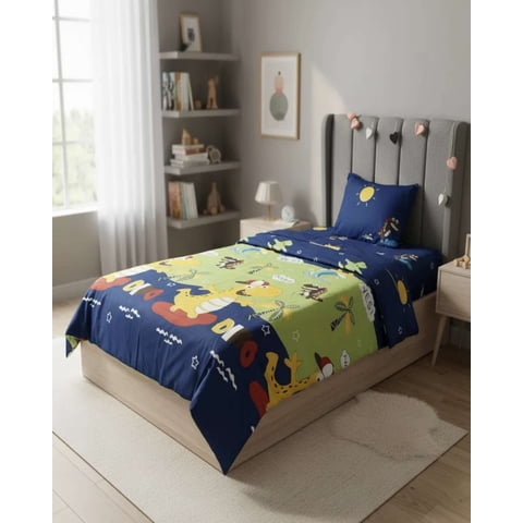 Teng Fei - Juego De Sábanas Plaza Y Media Infantil Niña Niño Dino