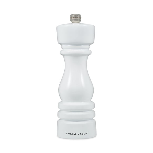 Molino de pimienta Cole & Mason 18 cm Blanco brillante recargable