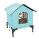 thumbnail image 3 of Casa Para Gatos Portátil E Impermeable Para Exteriores, Ideal Para El Patio Exterior En Invierno, Talla M, Color Azul, 3 of 5