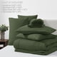 thumbnail image 5 of Juego de edredón CozyLux, color verde oliva, tamaño king, 7 piezas, 5 of 6
