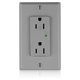 thumbnail image 1 of Receptáculo dúplex Leviton 15A 125V Decora Plus con Surge Gray, 1 of 1