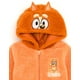 thumbnail image 2 of Sudadera con capucha Bluey Bingo para niños pequeños, acogedora, sherpa, con cremallera, naranja, 2T, 2 of 3
