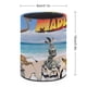 thumbnail image 2 of Madagascar-theme Cylinder Pen Holder Pencil Organizer with Flannel Lining PVC Leather Material Cardboard Base for study work 10*8CM, 2 of 6