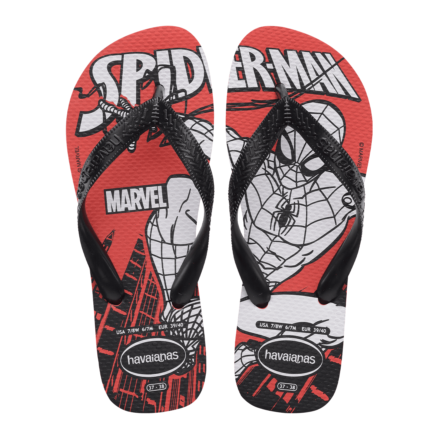 Sandalias Hombre Top Rojo Marvel Havaianas
