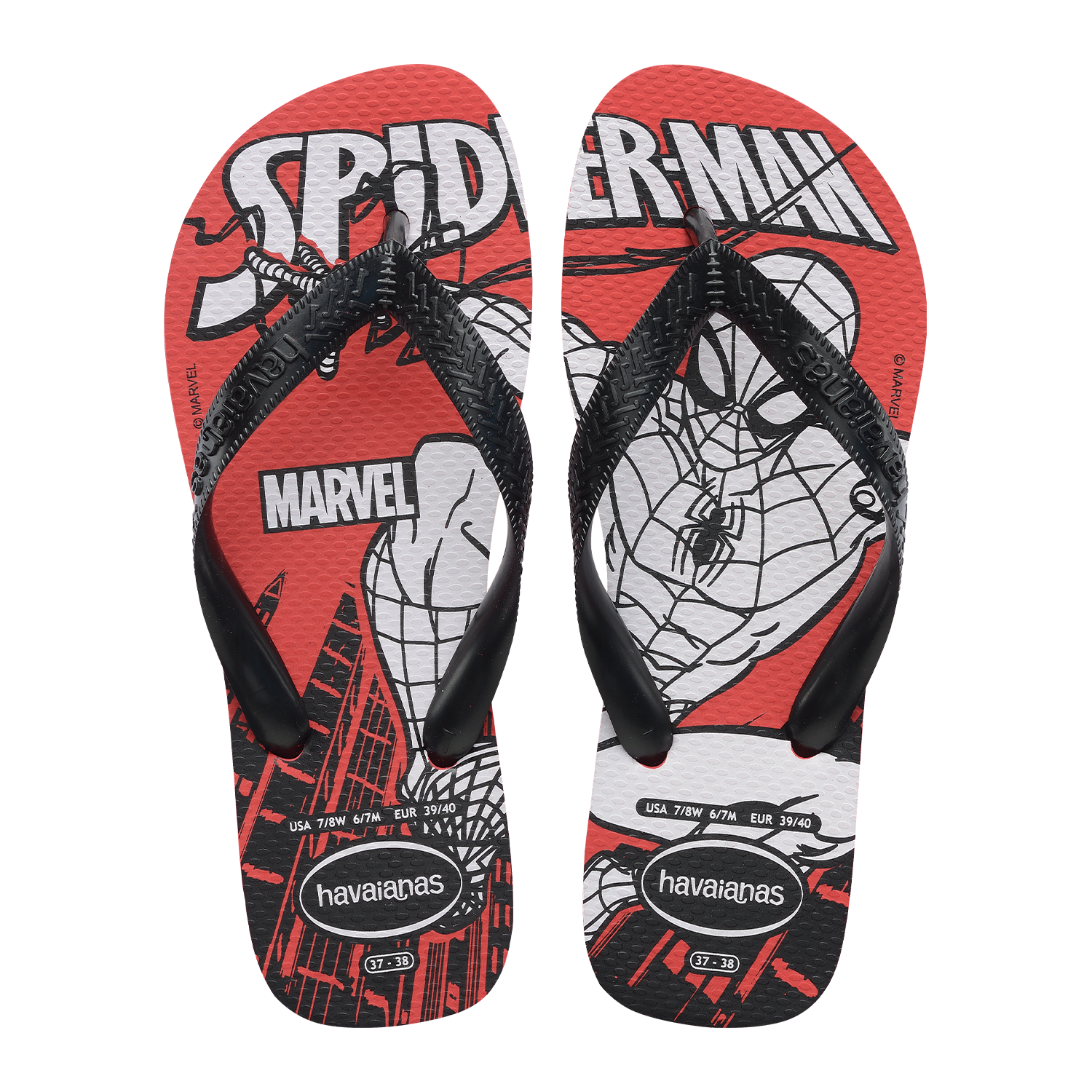 Sandalias Hombre Top Rojo Marvel Havaianas