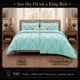 thumbnail image 2 of Juego de Cama CozyLux King 7 piezas - Azul Spa, 2 of 9