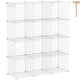 thumbnail image 1 of Organizador de almacenamiento C&AHOME Wire Cube 12 cubos de metal blanco, 1 of 7
