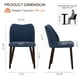 thumbnail image 2 of Sillas de comedor COLAMY, modernas, de piel sintética, juego de 2 unidades, color azul, 2 of 4